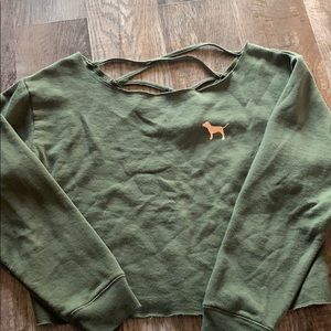 Pink oversized crop top